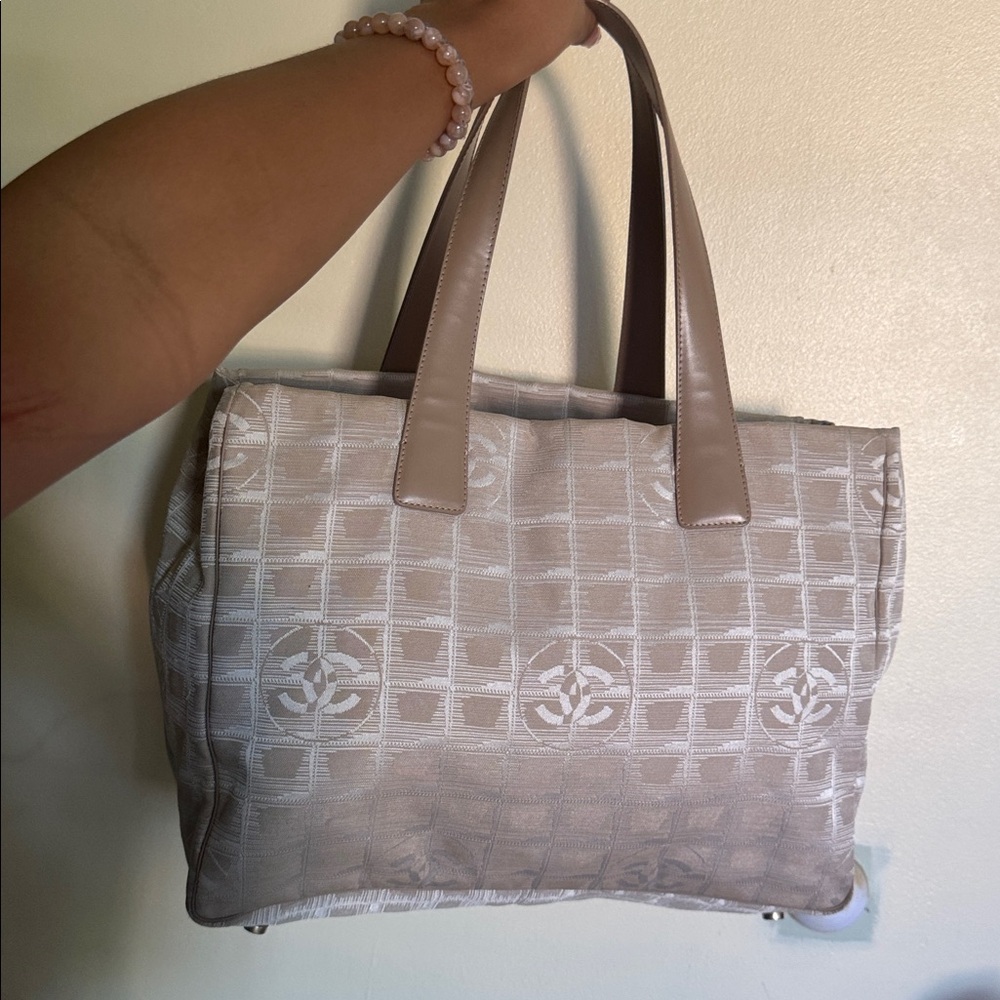 VINTAGE Chanel Travel Line Tote Bag Purse